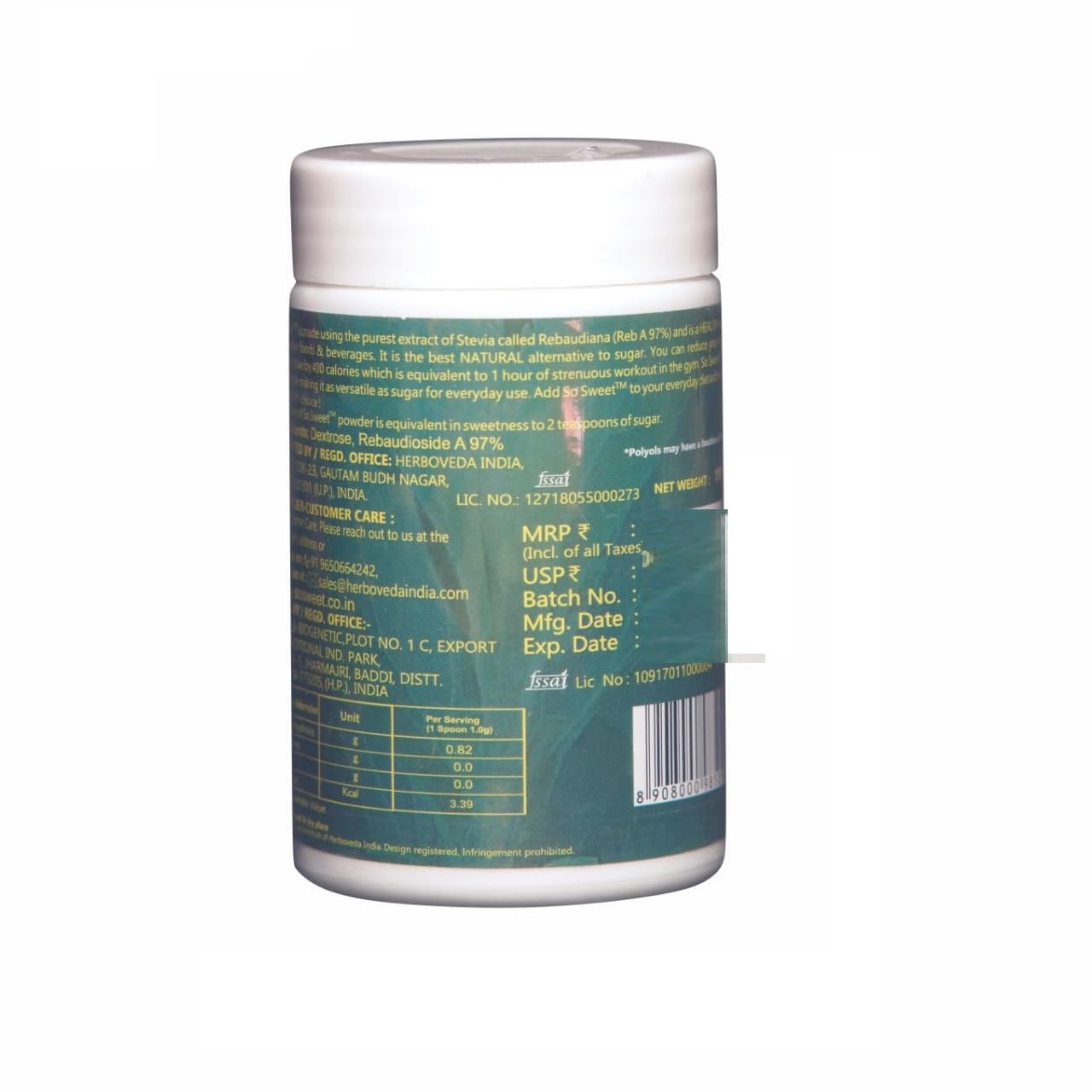 Stevia Sugar Free Sweetener 150gm | Best Diabetes Sugar Alternatives