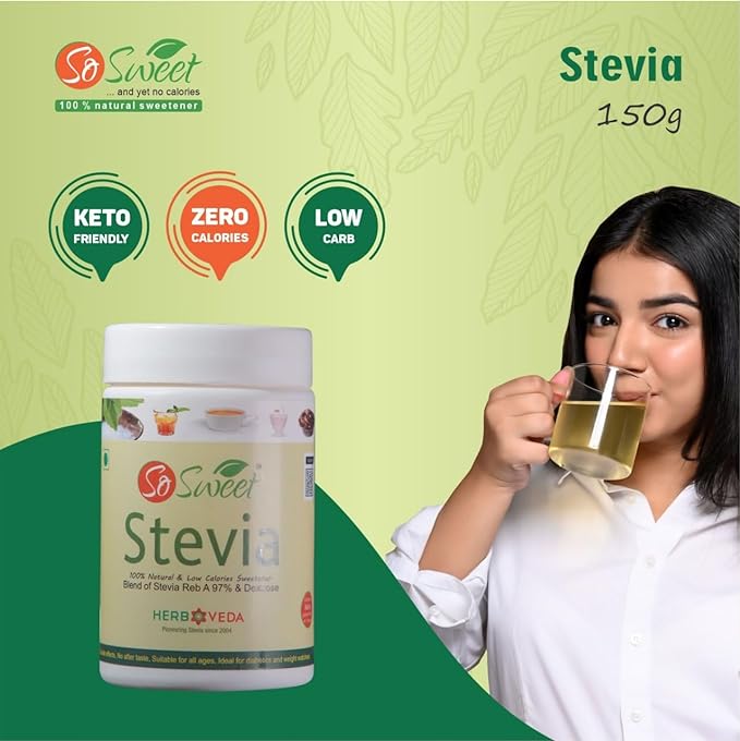 Stevia Sugar Free Sweetener 150gm | Best Diabetes Sugar Alternatives