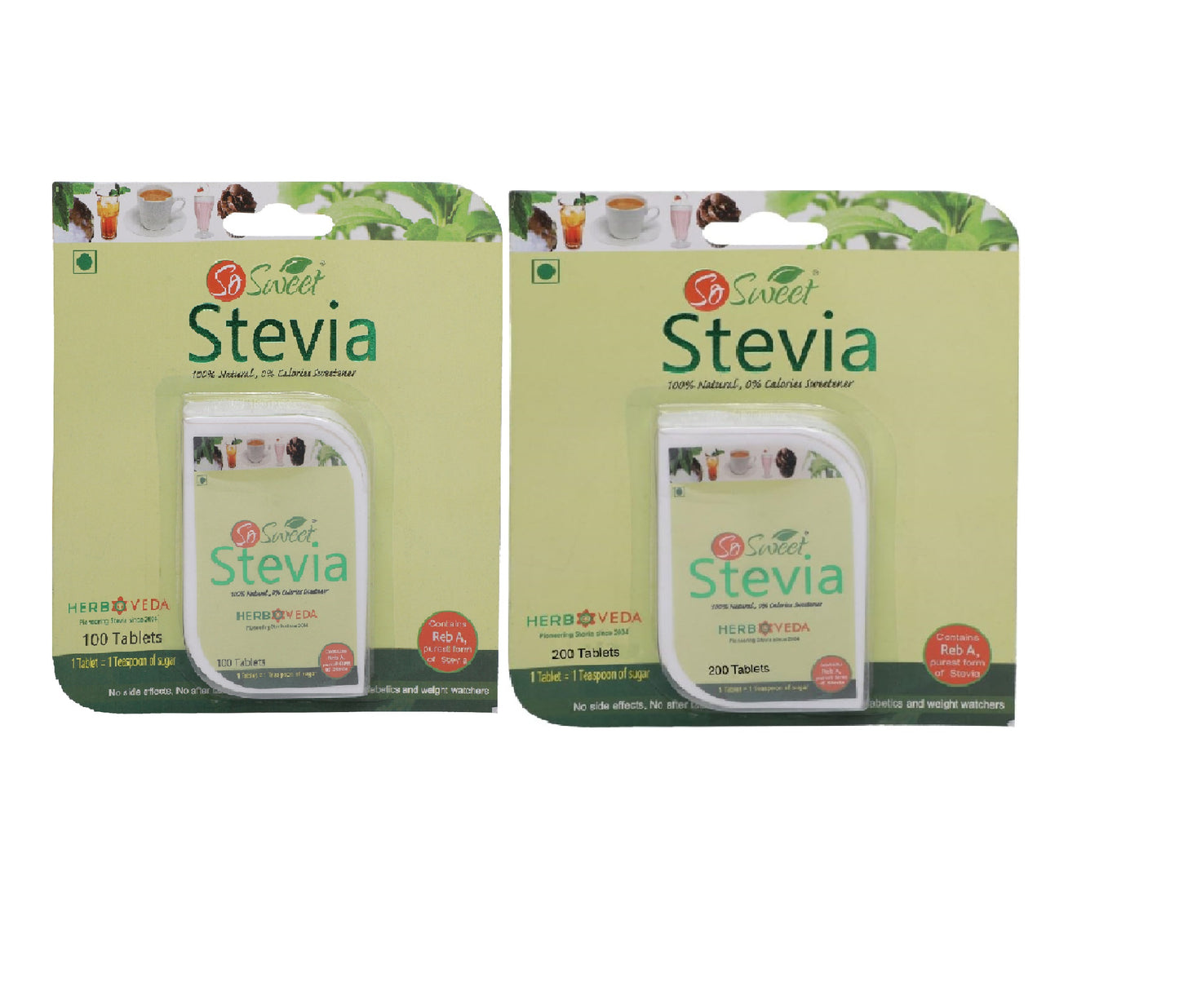 So Sweet Stevia 300 Stevia Tablets 100% Natural Sweetener - Sugarfree