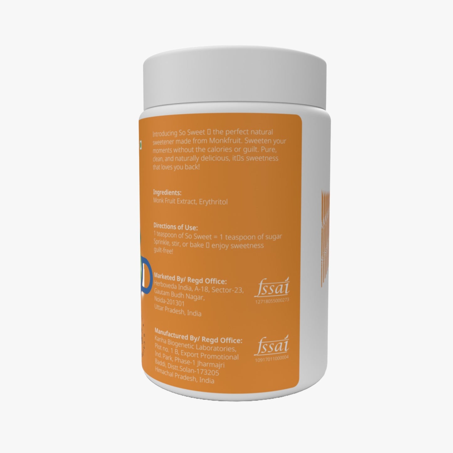 Monk Fruit Sweetener (250gm) | 100% Natural Zero Calorie Sugar Substitute | Diabetic & Keto Friendly-Pack of 2