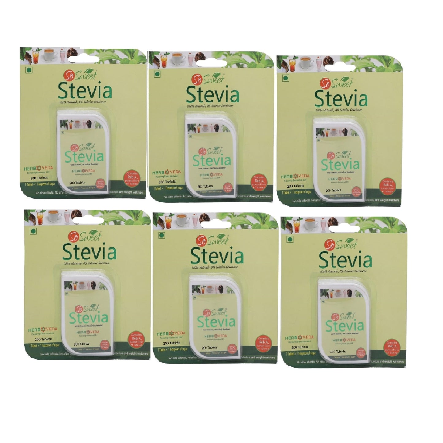 Stevia Table 200 -Pack of 6
