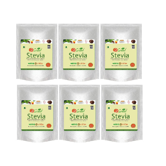 So Sweet Stevia Powder 100% Natural Low Calories Sugar Free Sweetener 900gm- Pack of 6