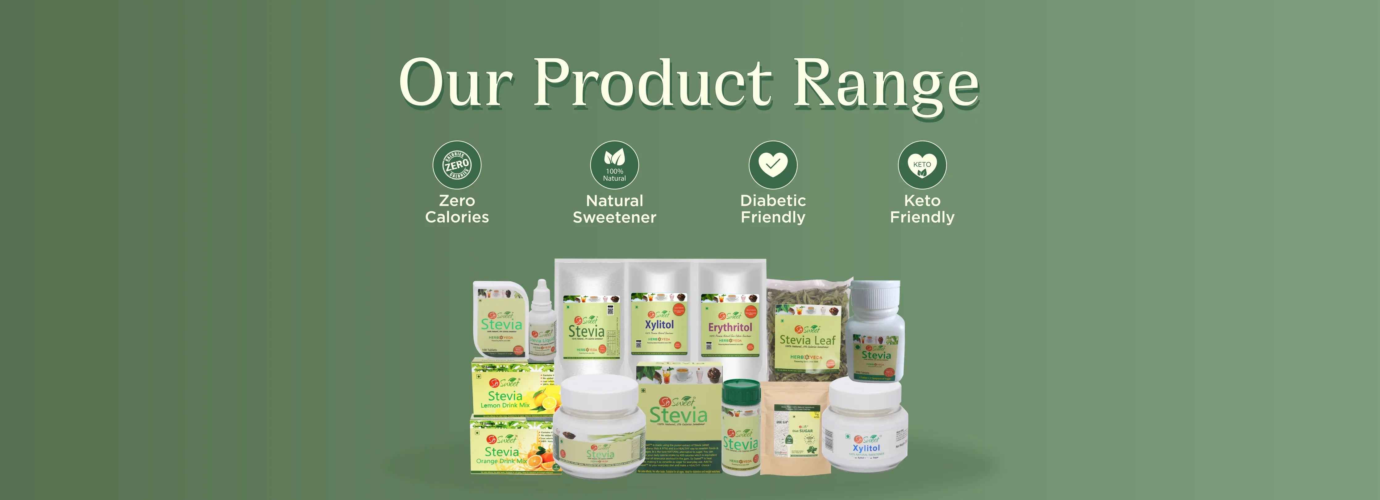 Stevia Sugar Free Natural Sweetener Alternative to Sugar - So Sweet