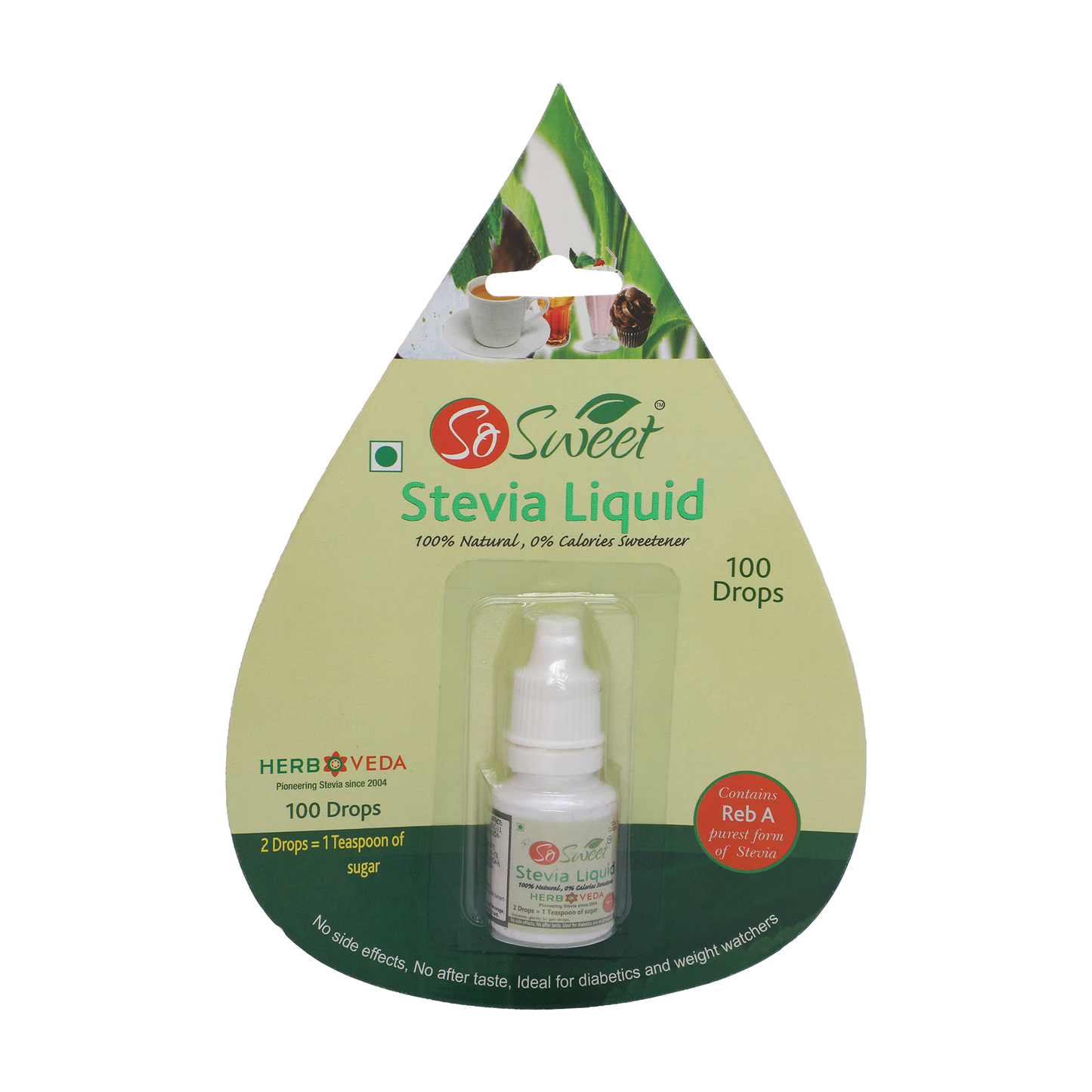 So sweet Stevia Liquid Sugar Free 100 Drops Zero Calorie | Diabetic Friendly
