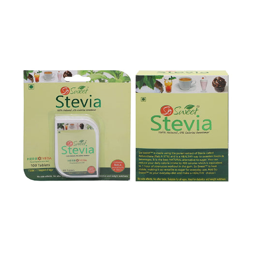 So Sweet Stevia Tablets 100 + 50 Sachets Sugar Free 100 % Natural Sweetener