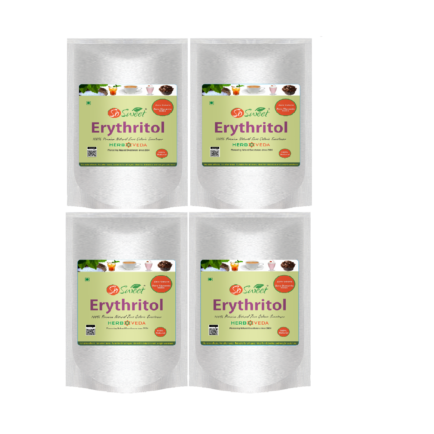 So Sweet Erythritol Natural Sweetener 1kg- Sugar Free | Zero Calorie, Zero Carb, 0 Fat, Zero G.I