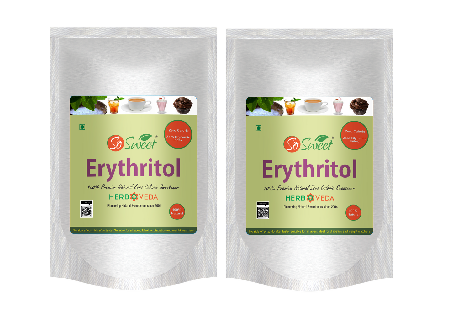 So Sweet Erythritol Sugar Free Natural Zero Calorie Sweetener, 250gm