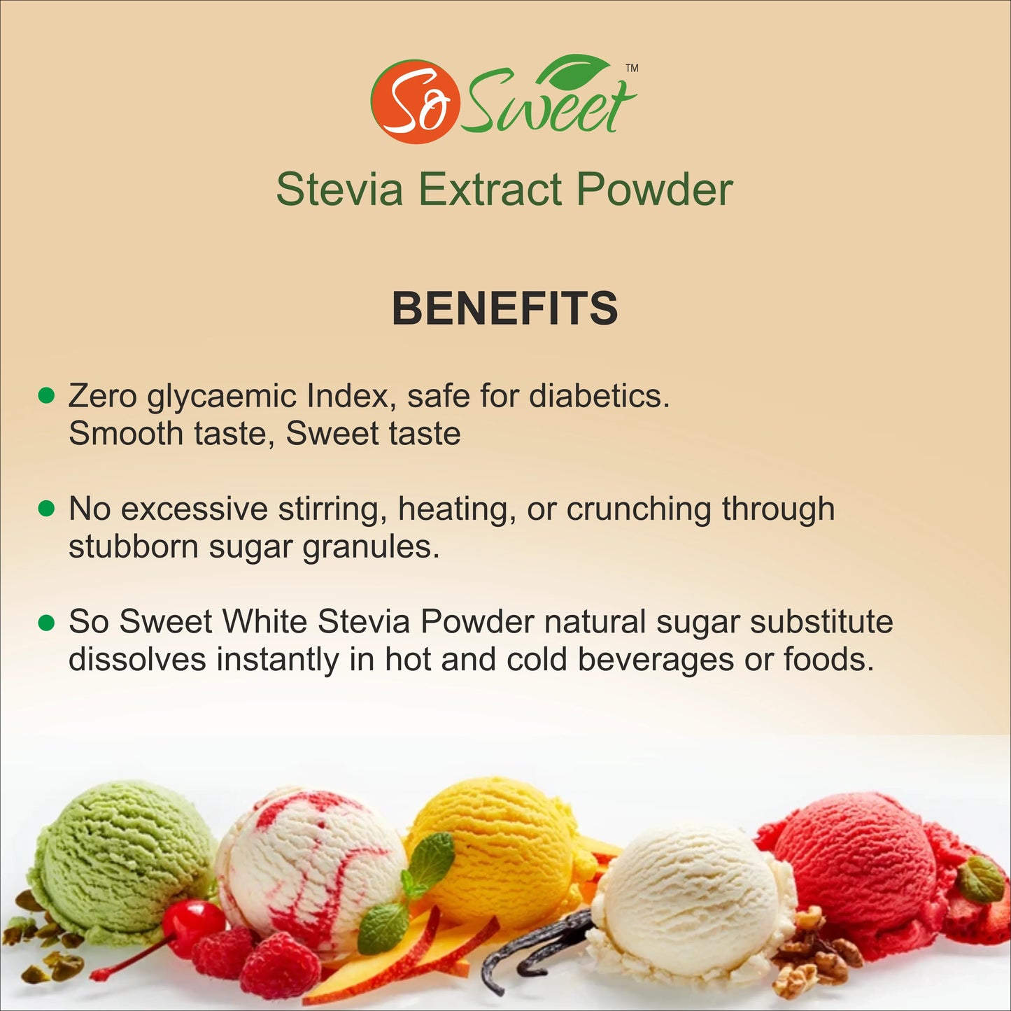 So Sweet Stevia Sugar Free Natural Sweetener Alternative toSugar - So Sweet