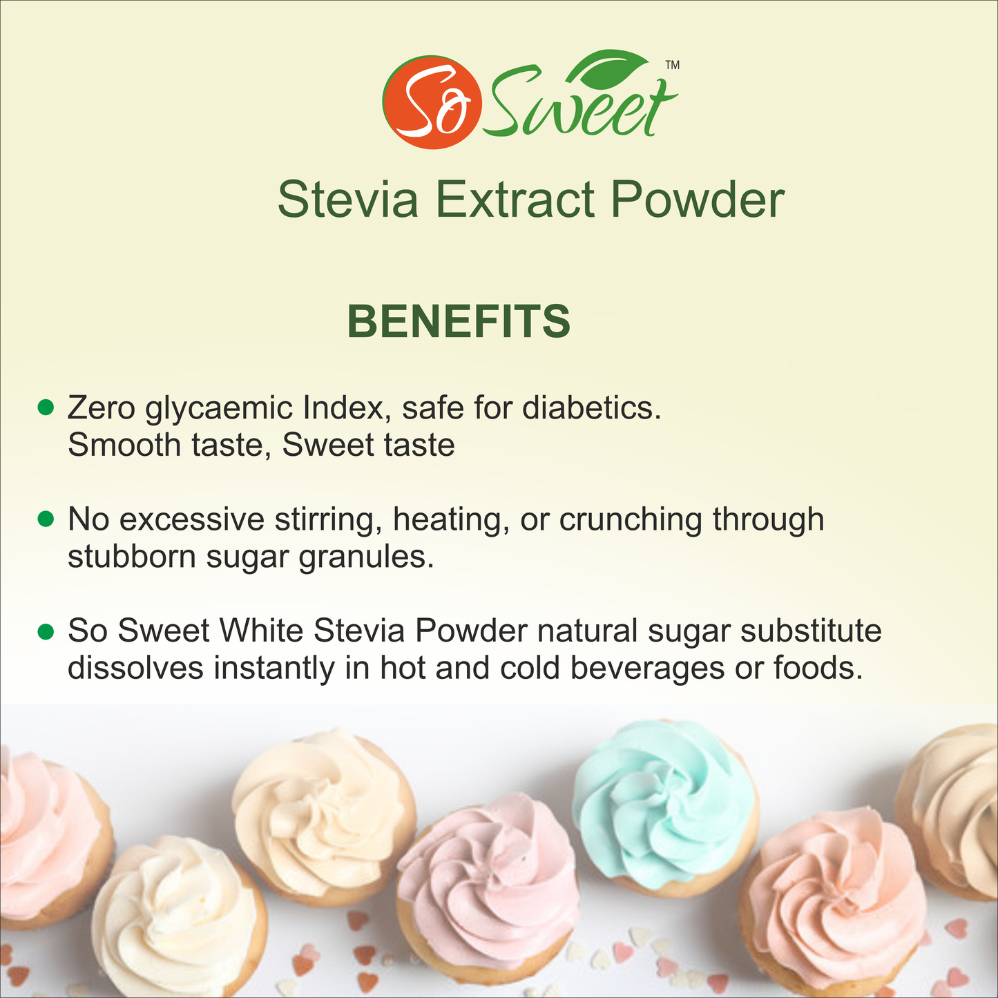 So Sweet Stevia Extract 10 gms Sugar Free 100% Natural Sweetener