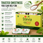 So Sweet Sugar Free Low Stevia  Sachets 100% Natural Sweetener |100 Sachet | Diabetic Safe