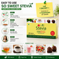 So Sweet Stevia Sachets Sugar Free Natural Low Calorie Sweetener - 200 Sachets