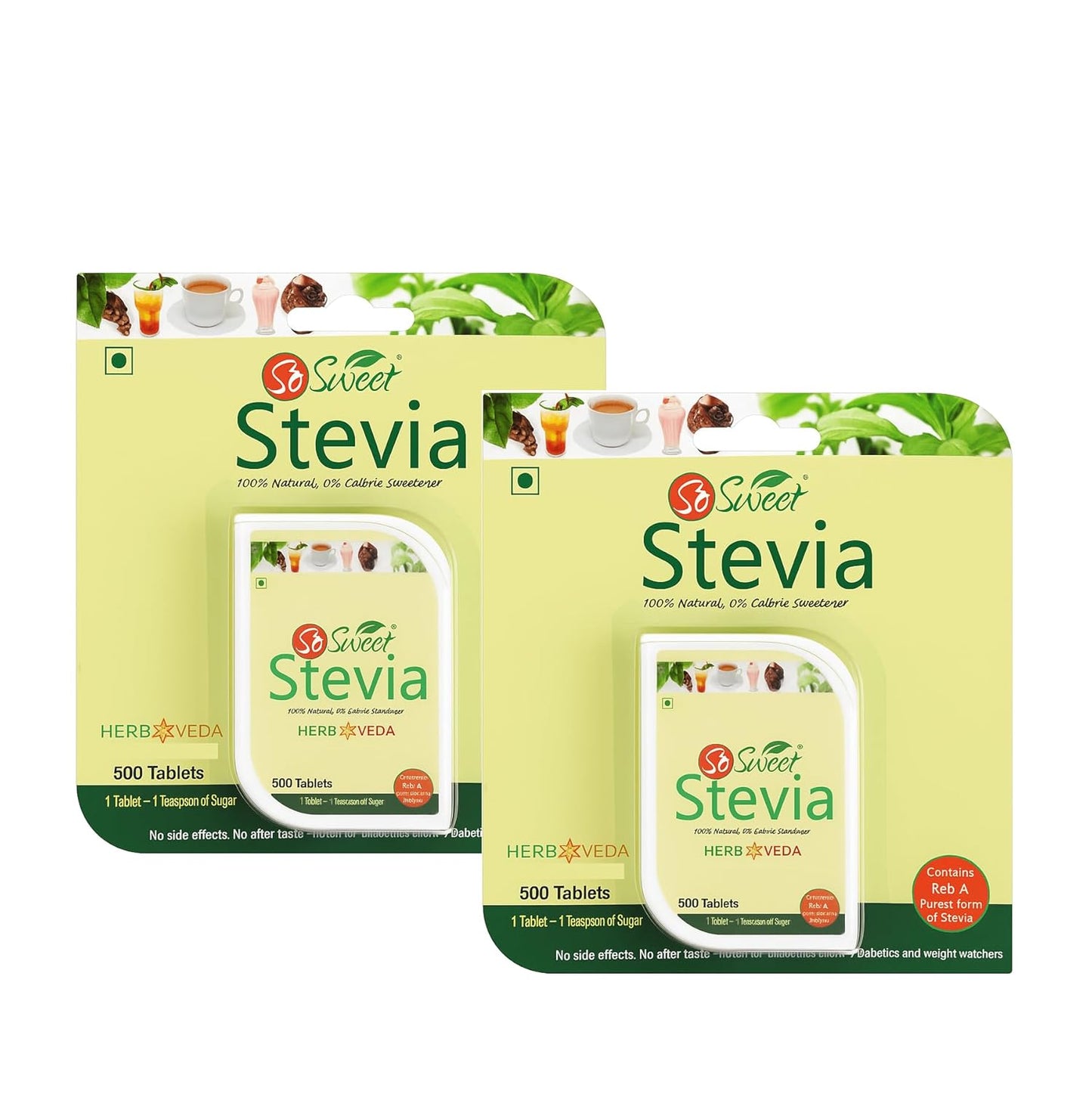 So Sweet Stevia 500 Tablet Dispenser – Natural Zero Calorie Sugar Free Sweetener
