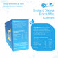 Stevia Sugar Free Instant Lemon Juice Drink Mix - 12 Sachets-Pack of 4