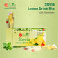 Stevia Sugar Free Instant Lemon Juice Drink Mix - 12 Sachets-Pack of 2