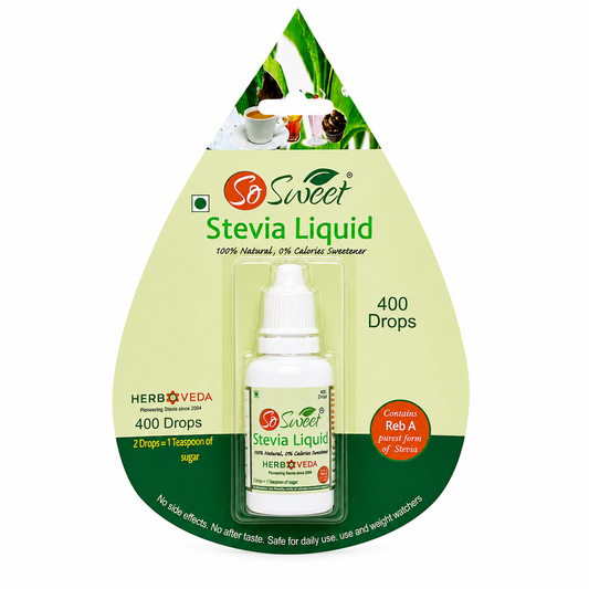 So Sweet Stevia Drops 20ml – 400 Drops | Zero Calorie Natural Sweetener