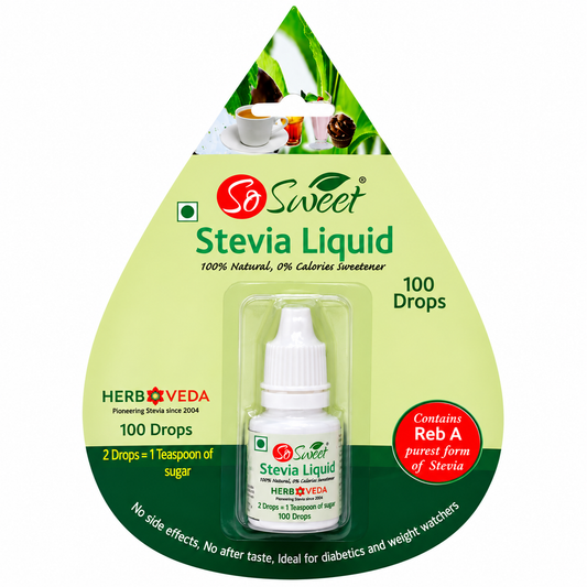 So Sweet Stevia Liquid 100 Drops 5ml – Zero Calorie Natural Sugar Free Sweetener