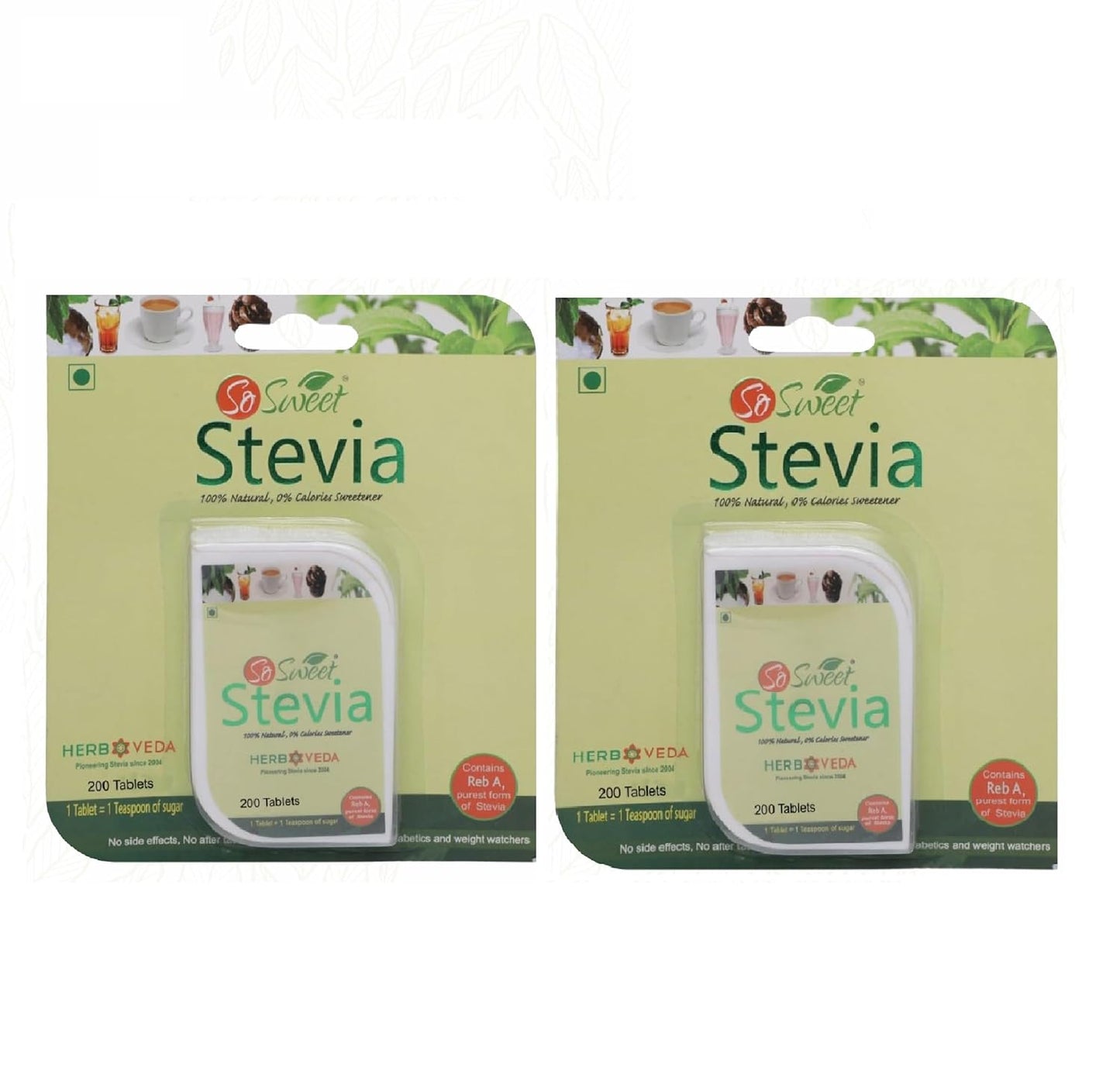 So Sweet Stevia Tablets 200 – Natural Zero Calorie Sugar Free Sweetener