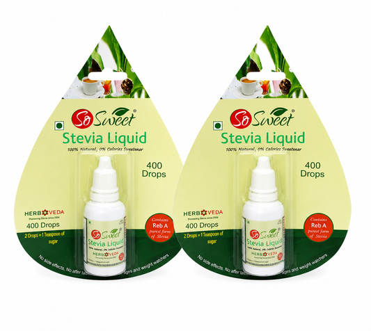 So Sweet Stevia Liquid -800 Drops – Natural Sweetener for Weight Management -Sugarfree (Pack 2)