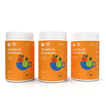 So Sweet Monk Fruit Sweetener 250gm – Zero Calorie Natural Sugar Substitute | Diabetic & Keto Friendly