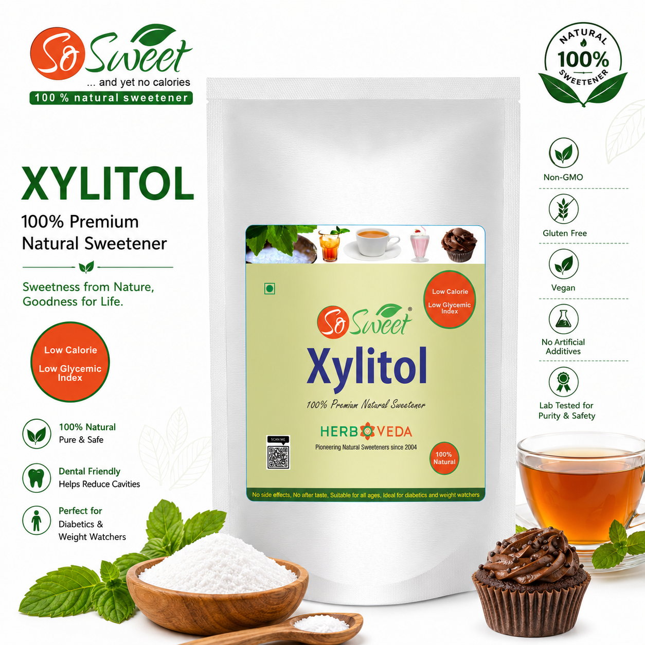 So Sweet Xylitol Sugar Free Sweetener -250gm
