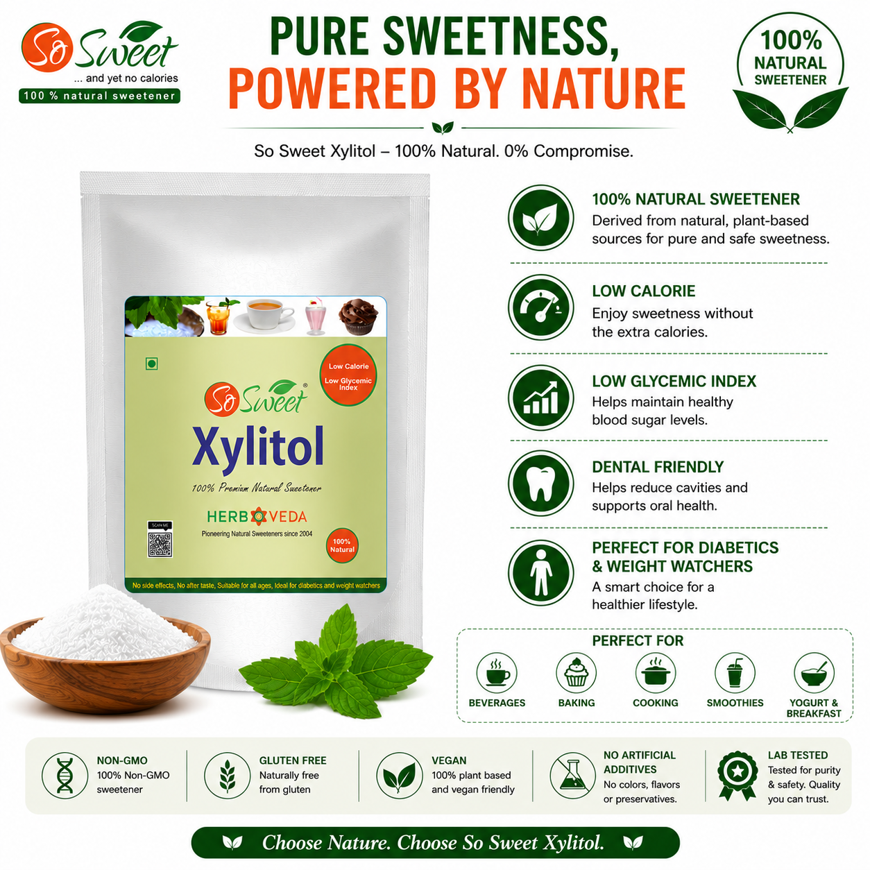So Sweet Xylitol Sugar Free Sweetener -250gm