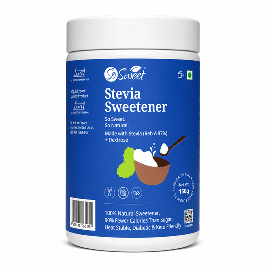 So Sweet Stevia Powder 150gm – Sugar Free Natural Sweetener | Diabetic Friendly