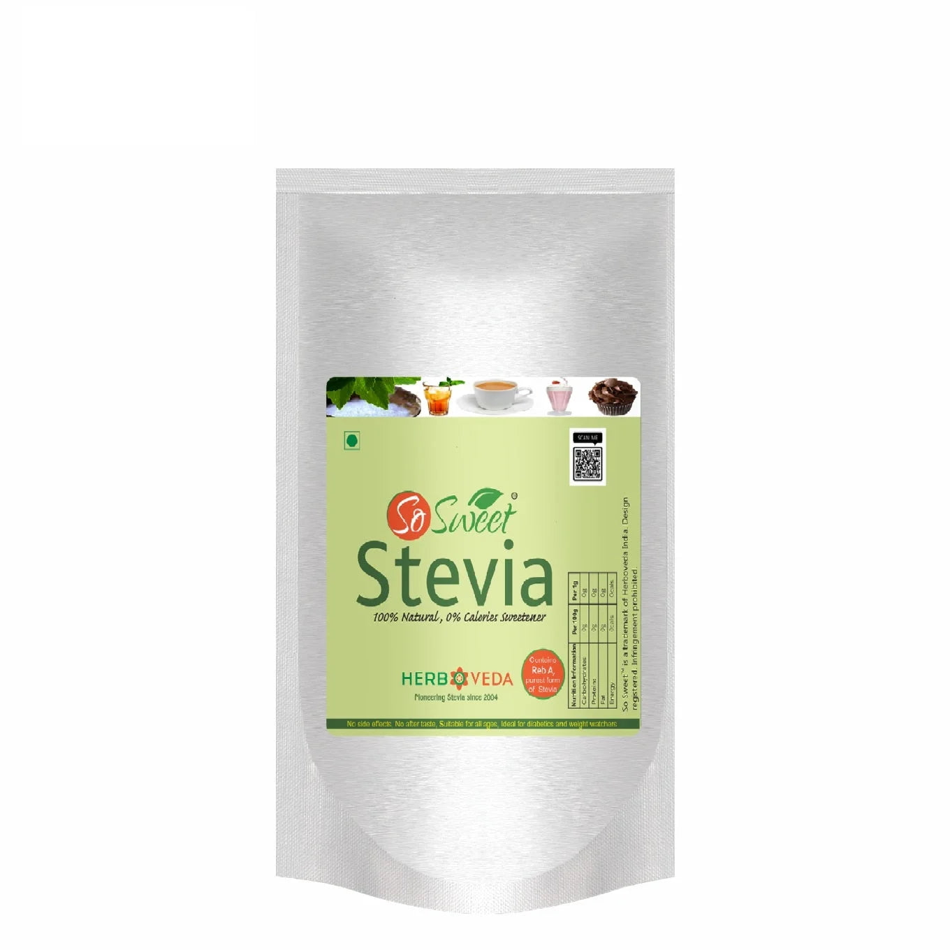 So Sweet Stevia Powder Sugar Free 100% Natural Zero Calorie Sweetener 1kg - Diabetic & Keto friendly