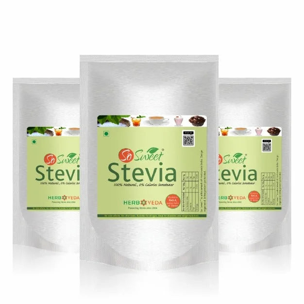 So Sweet Stevia Powder Sugar Free 100% Natural Zero Calorie Sweetener 1kg - Diabetic & Keto friendly