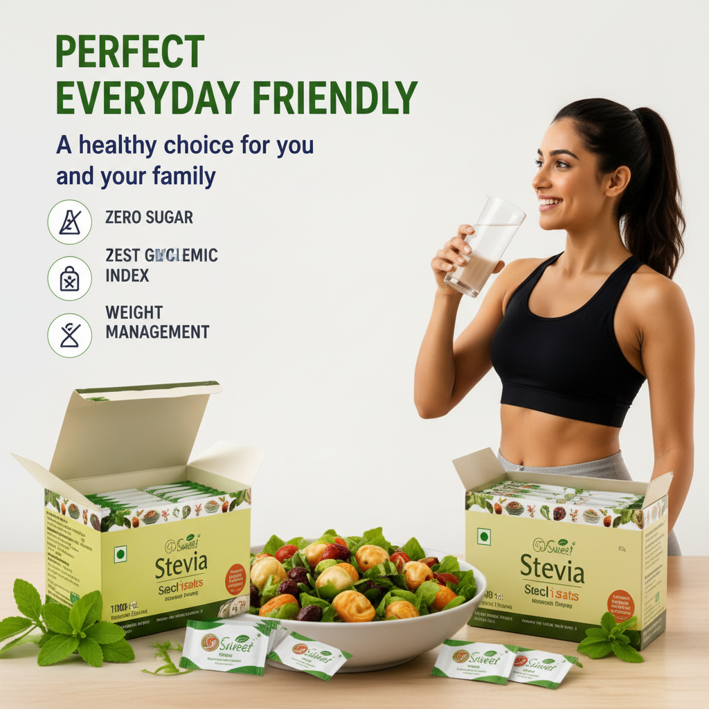 So Sweet Stevia Sachets – 100 Sachets | Zero Calorie Natural Sugar Free Sweetener