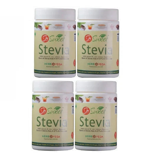 Stevia Sugar Free Sweetener 150gm | Best Diabetes Sugar Alternatives - Pack of 4