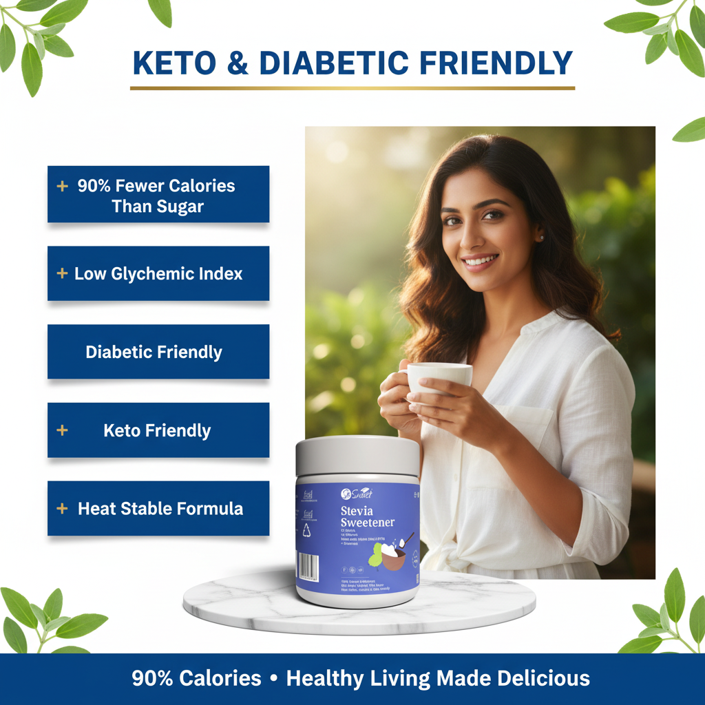 So Sweet Stevia Sugar Free Natural Low Calories Sweetener 100% Natural 400Gm | Diebetic Friendly