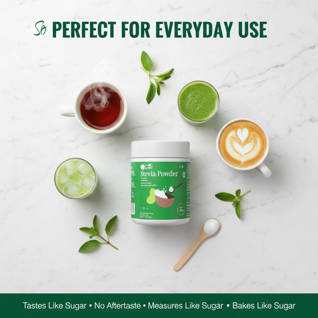 So Sweet Stevia Powder 100gm – Zero Calorie Natural Sugar Free Sweetener