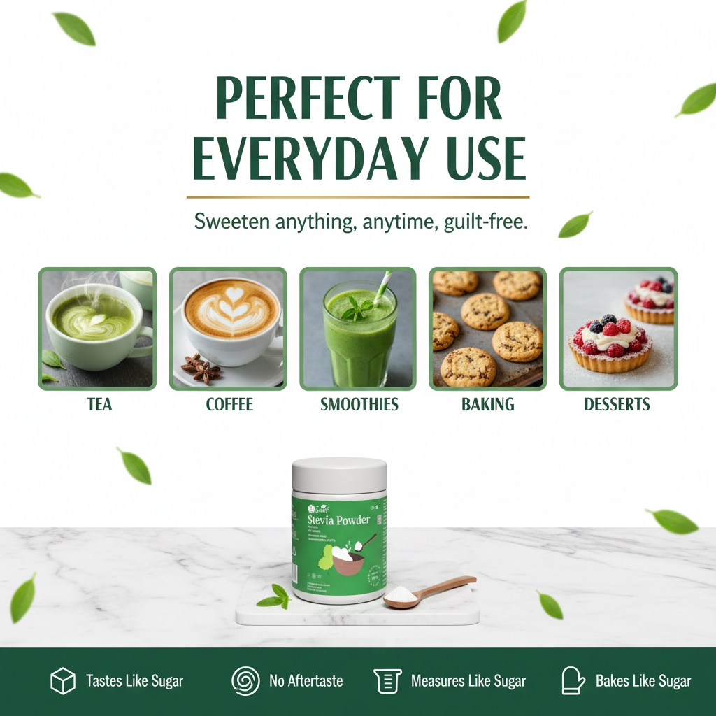 So Sweet Stevia Powder 100gm – Zero Calorie Natural Sugar Free Sweetener