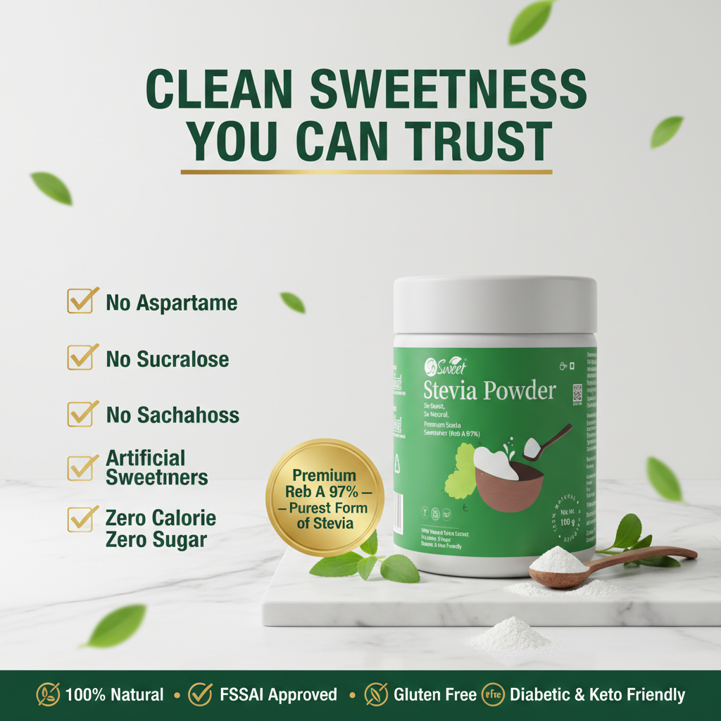 So Sweet Stevia Powder 100gm – Zero Calorie Natural Sugar Free Sweetener