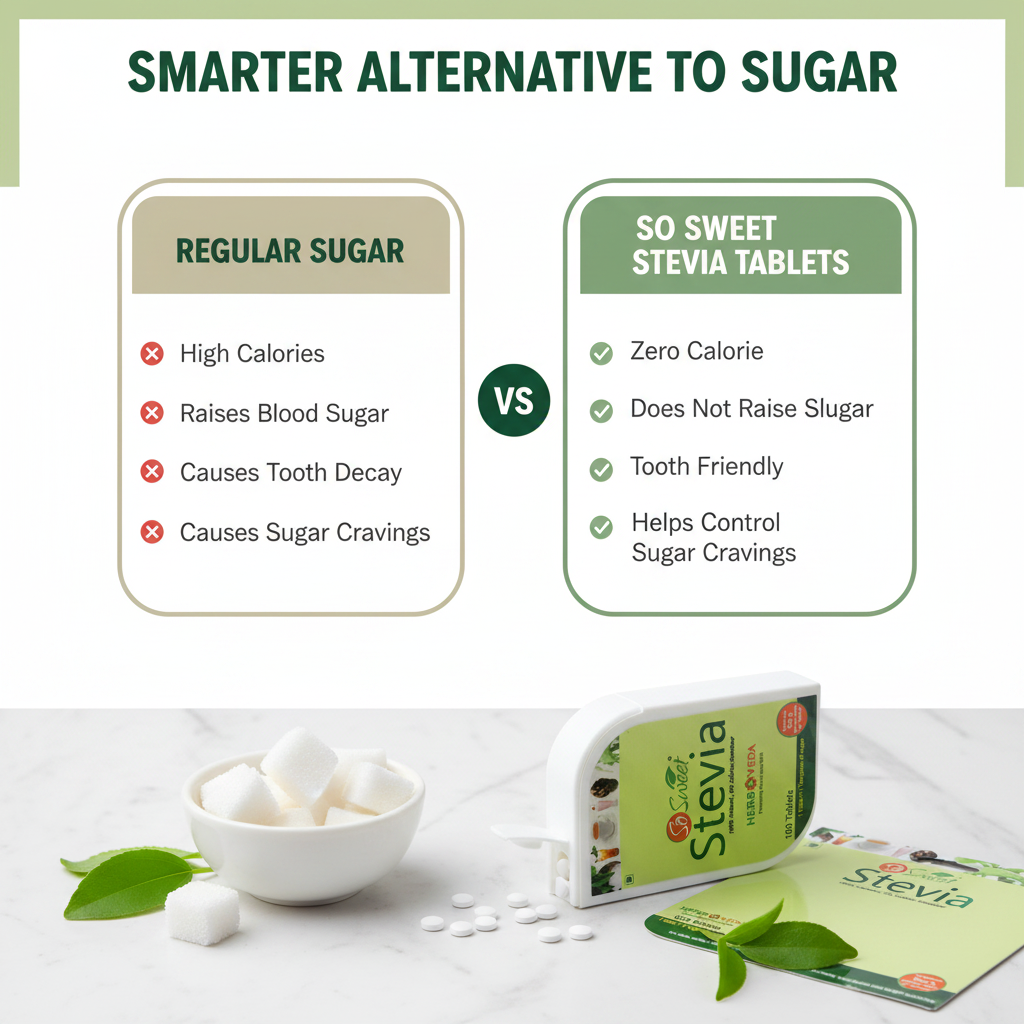 So Sweet Stevia Tablets 200 – Sugar Free Natural Sweetener – Pack of 6