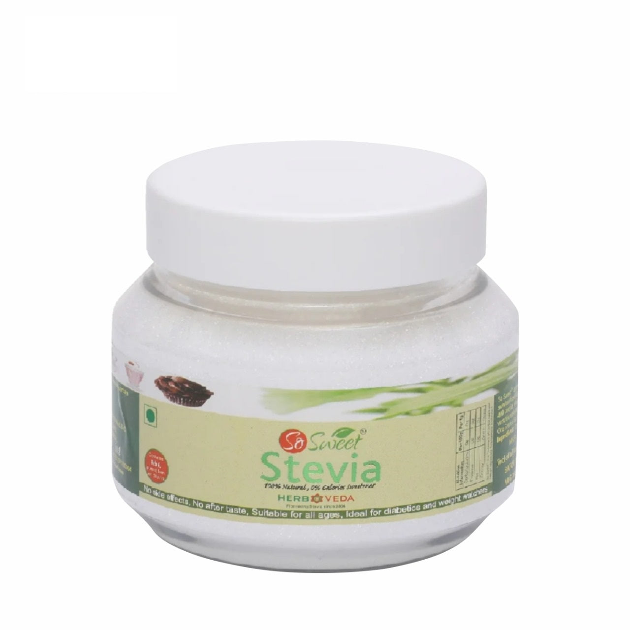 So Sweet Stevia Sugar Free100 %  Natural Zero Calorie Sweetener - 200gm - Keto and Diabetic Friendly | Safe for all ages