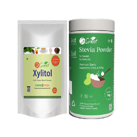 Xylitol_Powder_1kg_Stevia_powder_1kg - So Sweet
