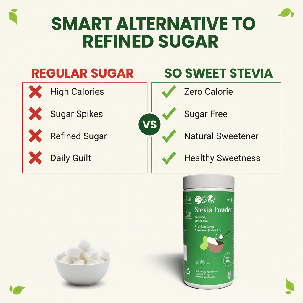 So Sweet Stevia Powder - Smart Alternative to Refined Sugar