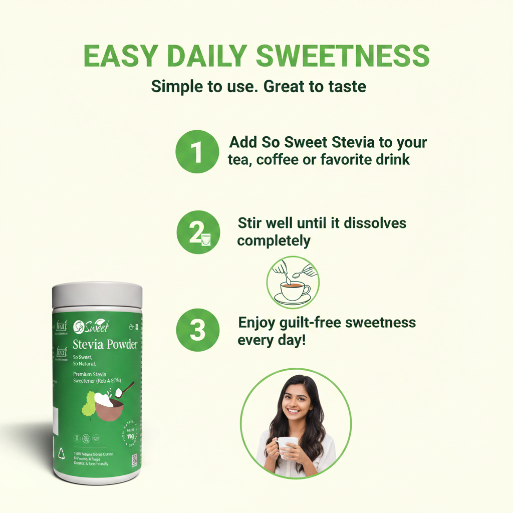 So Sweet Stevia Powder - Easy Daily Sweetness