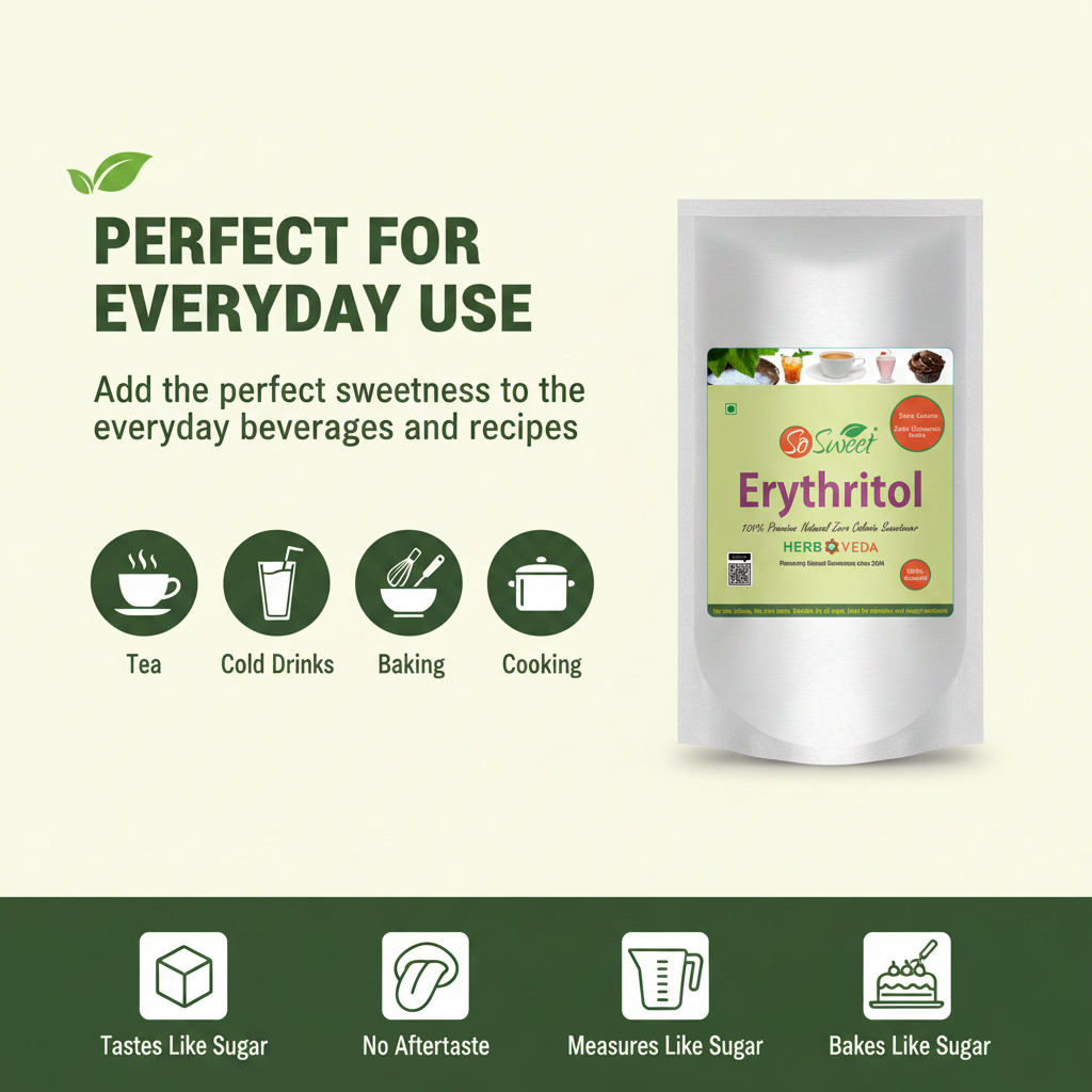 So Sweet Erythritol Sugar Free Natural Zero Calorie Sweetener, 250gm
