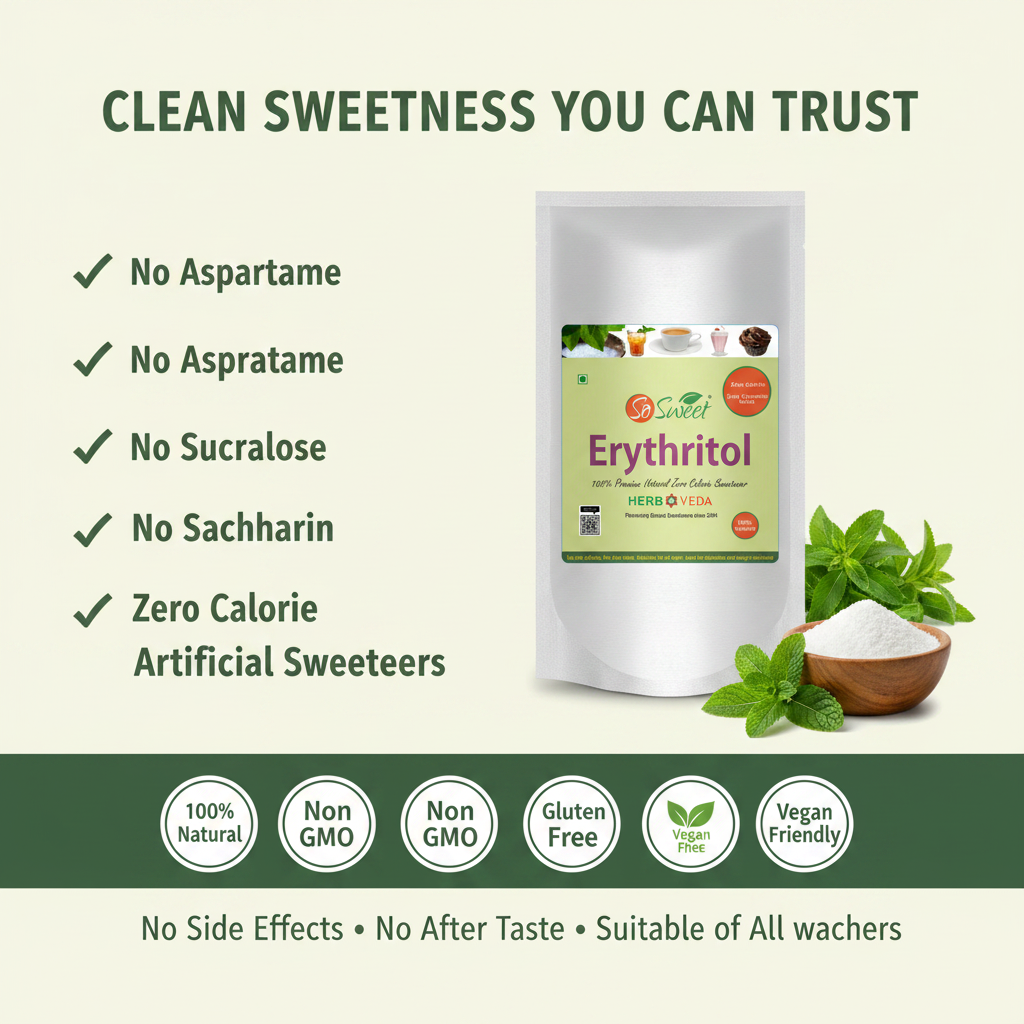So Sweet Erythritol Sugar Free Natural Zero Calorie Sweetener, 250gm