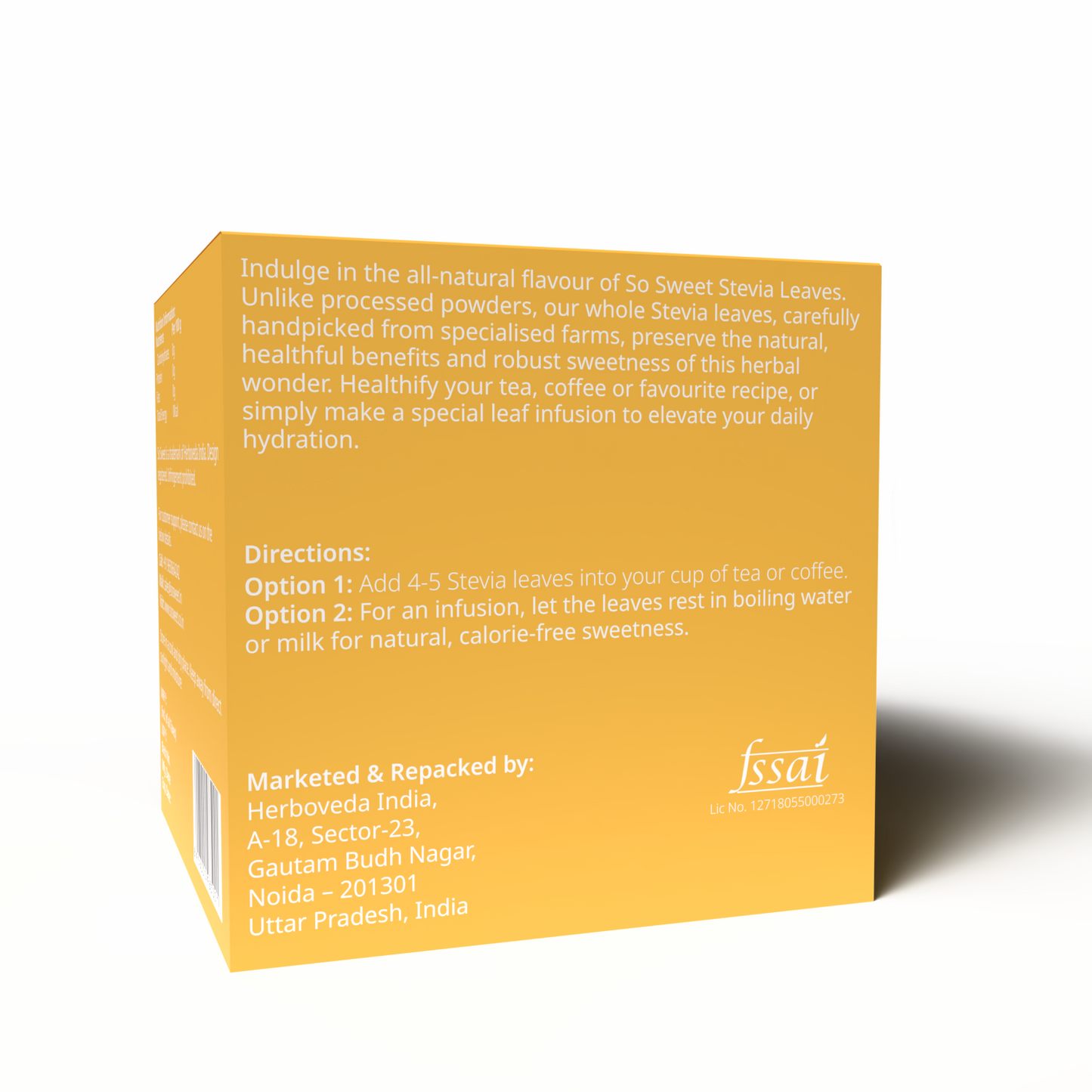 Stevia Leaf Sugar Free Natural Zero Calorie Sweetener-So Sweet 
