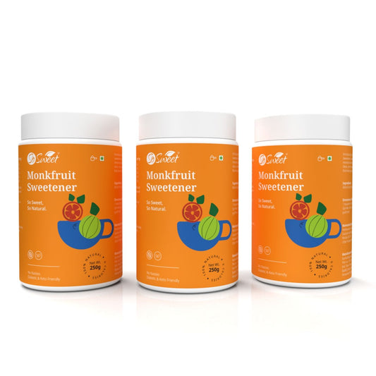 Monk Fruit 100% Natural Zero Calorie Sweetener -250gm -Diabetic & Keto Friendly- So Sweet