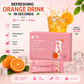 Stevia Orange Instant Drink Mix – 12 Sachets | Sugar Free Zero Calorie -So Sweet 