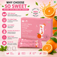 Stevia Orange Instant Drink Mix – 12 Sachets | Sugar Free Zero Calorie -So Sweet 