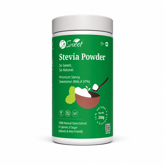 So Sweet Stevia Powder 250gm – Zero Calorie Natural Sugar Free Sweetener
