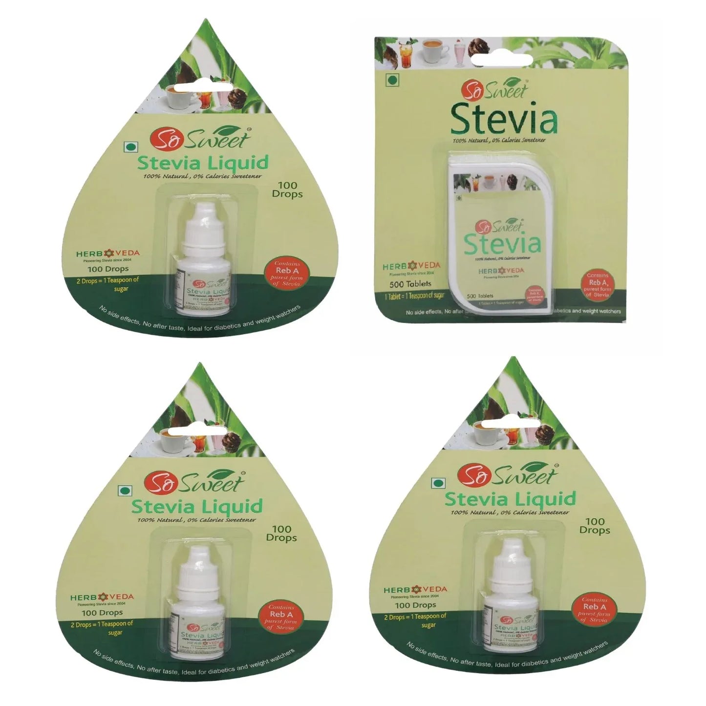 Stevia Sugar Free Natural Sweetener Alternative to Sugar - So Sweet