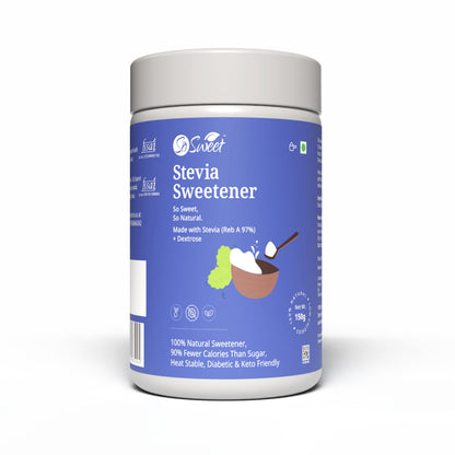 Stevia Sugar Free Sweetener 150gm | Best Diabetes Sugar Alternatives-So Sweet
