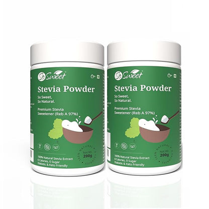 Stevia Powder Sugar Free Natural Zero Calorie Sweetener -So Sweet 