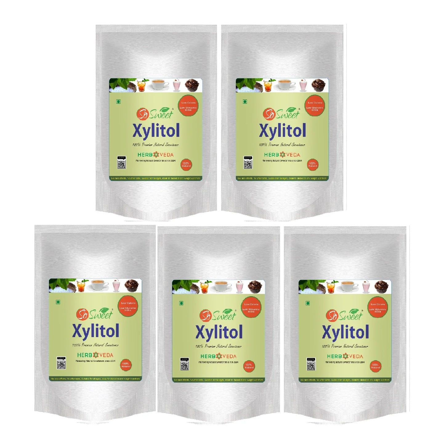 Xylitol Natural Sugar Free Sweetener 250g | 100% Natural | Low GI Sugar - So Sweet